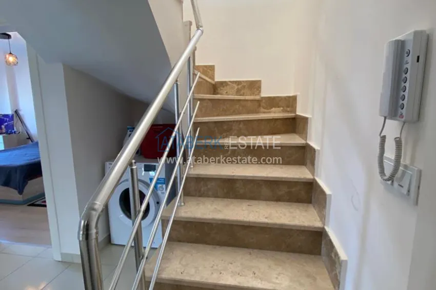 Purchase Furnished duplex penthouse in Mahmutlar with open sea view 16 