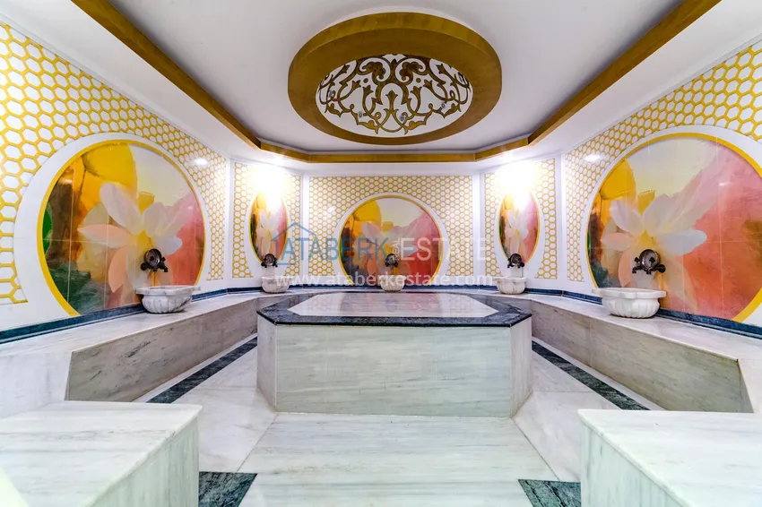 Apartment in Mahmutlar with furniture, glazed balcony and sea view 18 