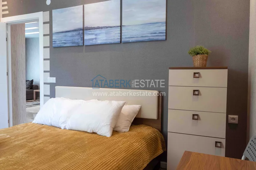 Purchase One bedroom apartment for rent in the center of Alanya Keykubat beach area 21