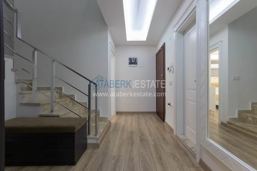 Purchase Duplex in Mahmutlar with furniture and sea and mountain views in a new complex 1 