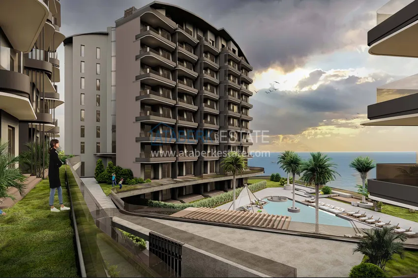 Start of sales! New unique large-scale project of a hotel-type complex in Okurcalar 2 