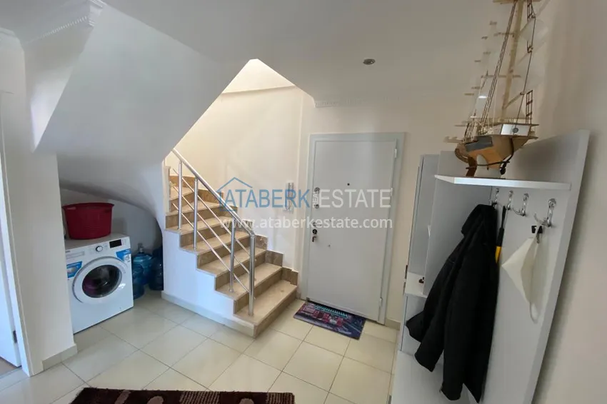 Purchase Furnished duplex penthouse in Mahmutlar with open sea view 1 