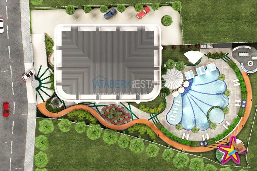 Apartment in the center of Alanya in a new residential complex project 17 