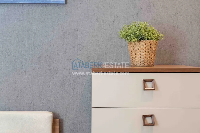 Purchase One bedroom apartment for rent in the center of Alanya Keykubat beach area 24