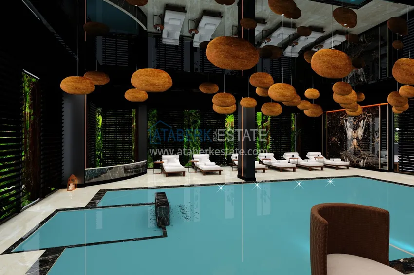 Apartment in the center of Alanya in a new residential complex project 36 