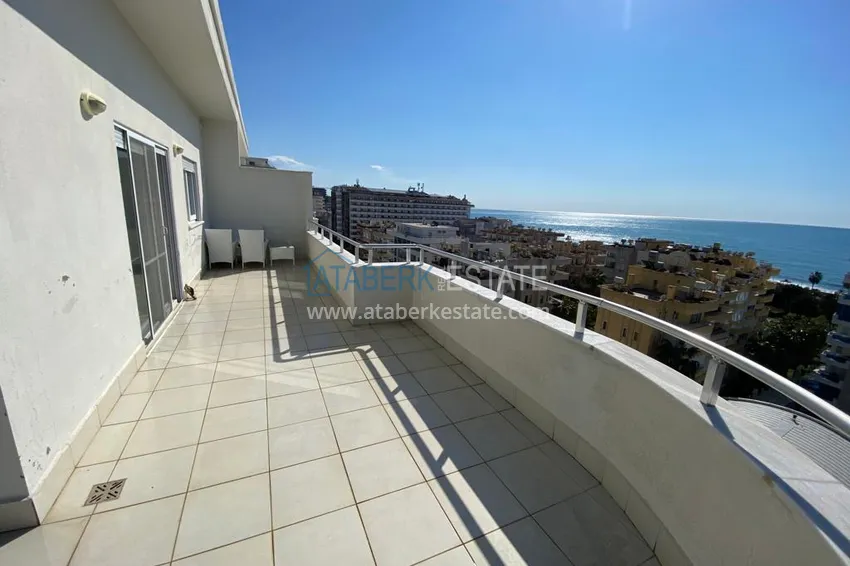 Purchase Furnished duplex penthouse in Mahmutlar with open sea view 24 