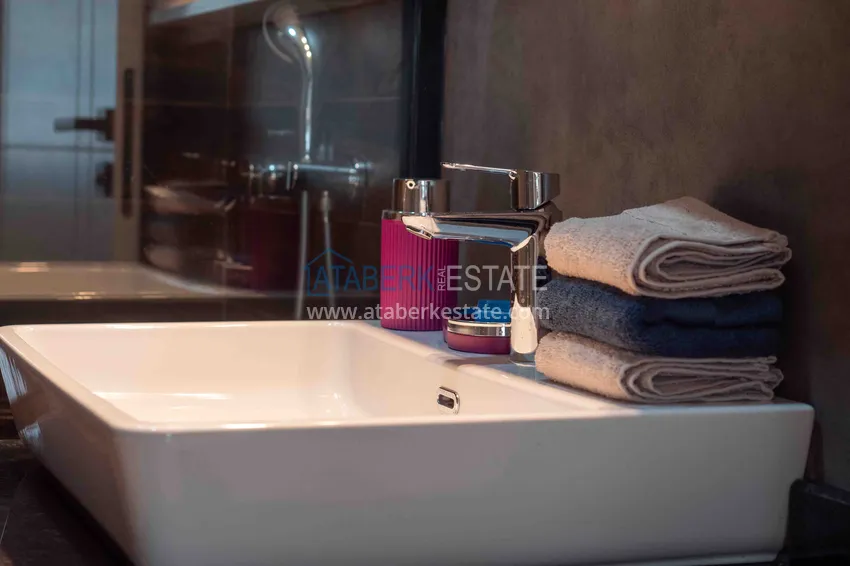 Purchase One bedroom apartment for rent in the center of Alanya Keykubat beach area 27