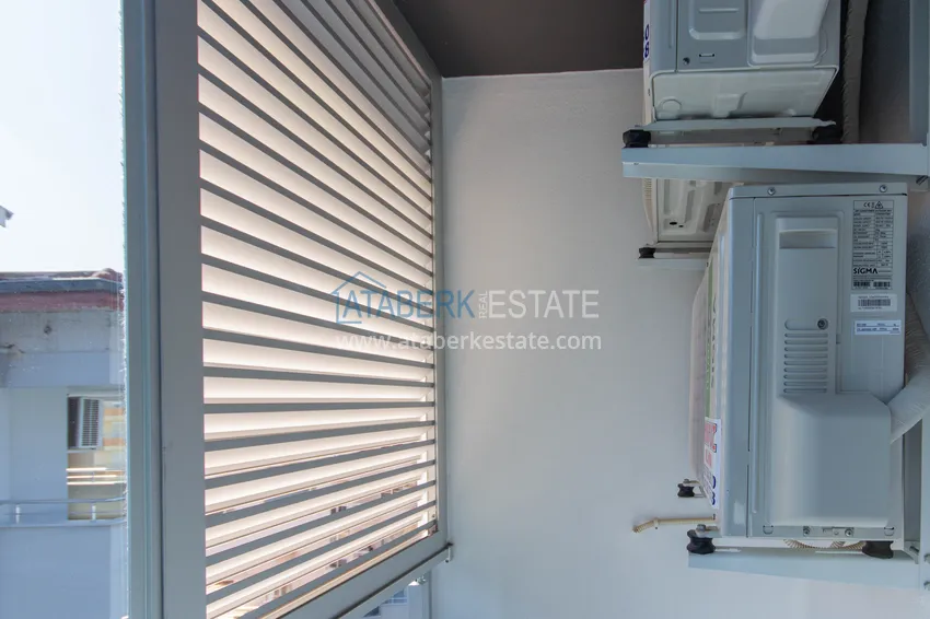 Purchase Duplex in Mahmutlar with furniture and sea and mountain views in a new complex 27 