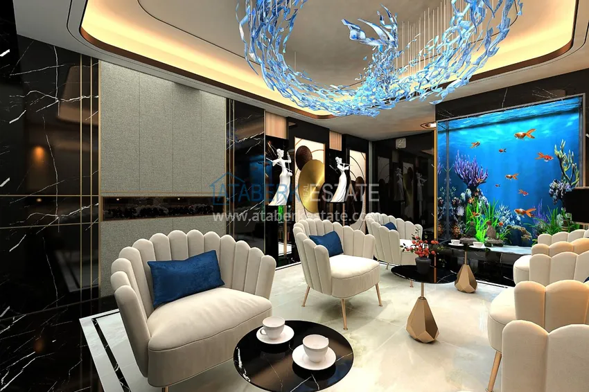 Apartment in the center of Alanya in a new residential complex project 20 