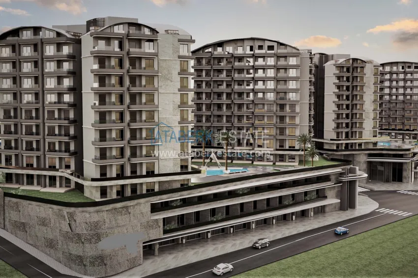 Start of sales! New unique large-scale project of a hotel-type complex in Okurcalar 4 