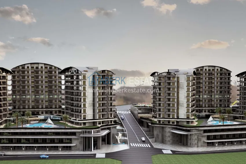 Start of sales! New unique large-scale project of a hotel-type complex in Okurcalar 5 