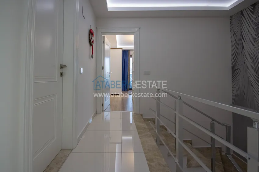 Purchase Duplex in Mahmutlar with furniture and sea and mountain views in a new complex 31 