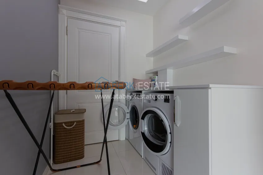 Purchase Duplex in Mahmutlar with furniture and sea and mountain views in a new complex 32 