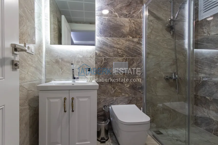 Purchase Duplex in Mahmutlar with furniture and sea and mountain views in a new complex 39 