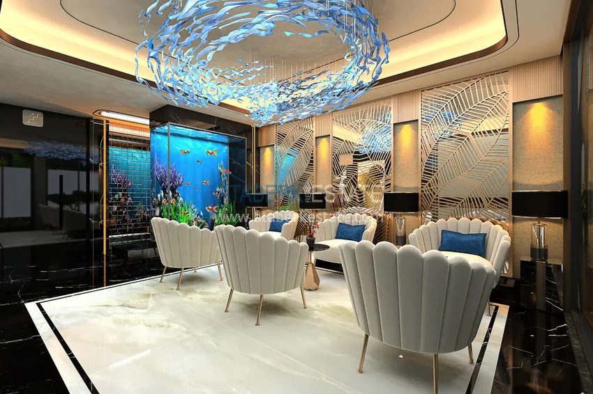 Apartment in the center of Alanya in a new residential complex project 21 