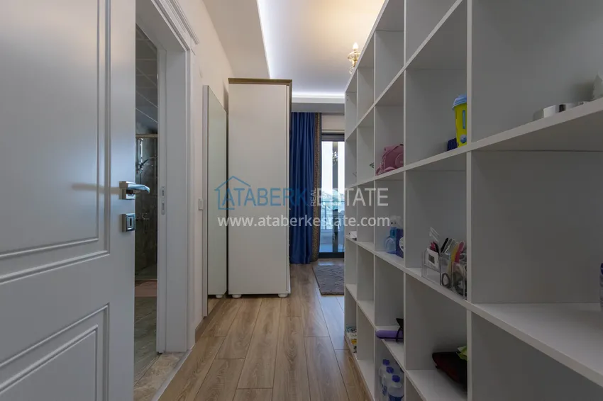 Purchase Duplex in Mahmutlar with furniture and sea and mountain views in a new complex 40 