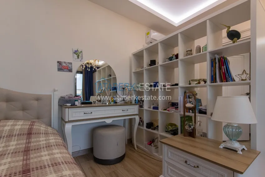 Purchase Duplex in Mahmutlar with furniture and sea and mountain views in a new complex 43 