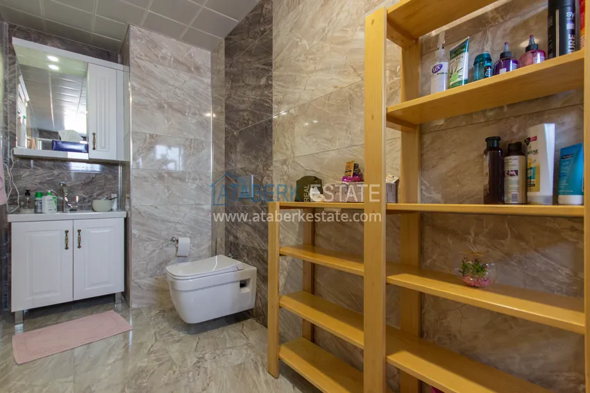 Purchase Duplex in Mahmutlar with furniture and sea and mountain views in a new complex 48 