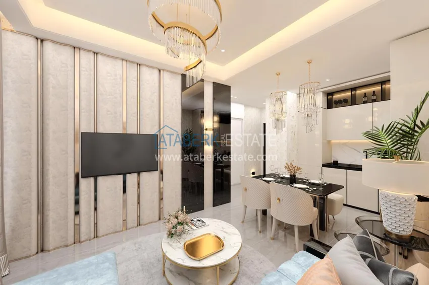 Purchase  Apartment in the center of Alanya in a new residential complex project 4 