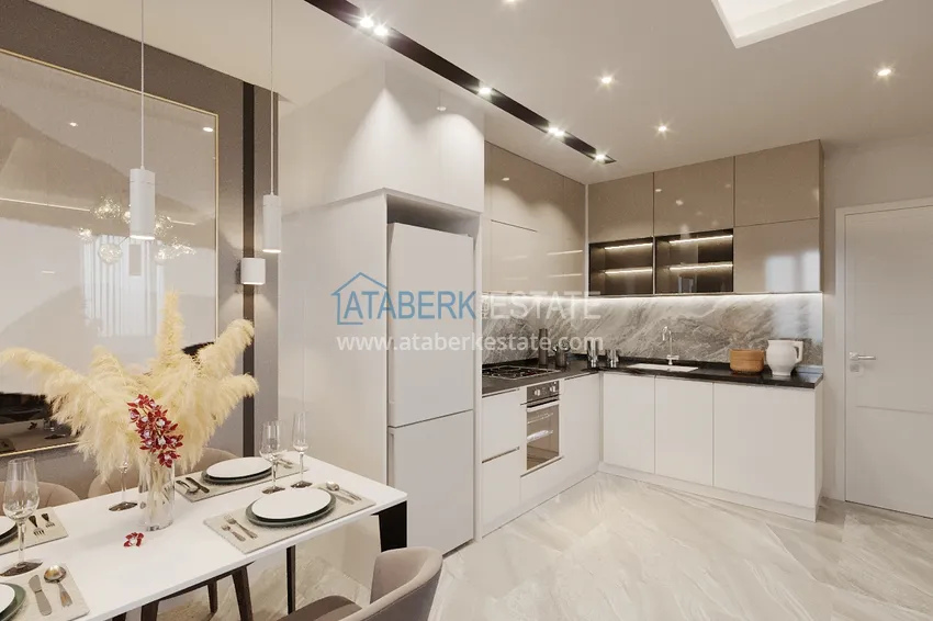 Purchase Apartment in the center of Alanya Cleopatra beach area three-room with new furniture 3 