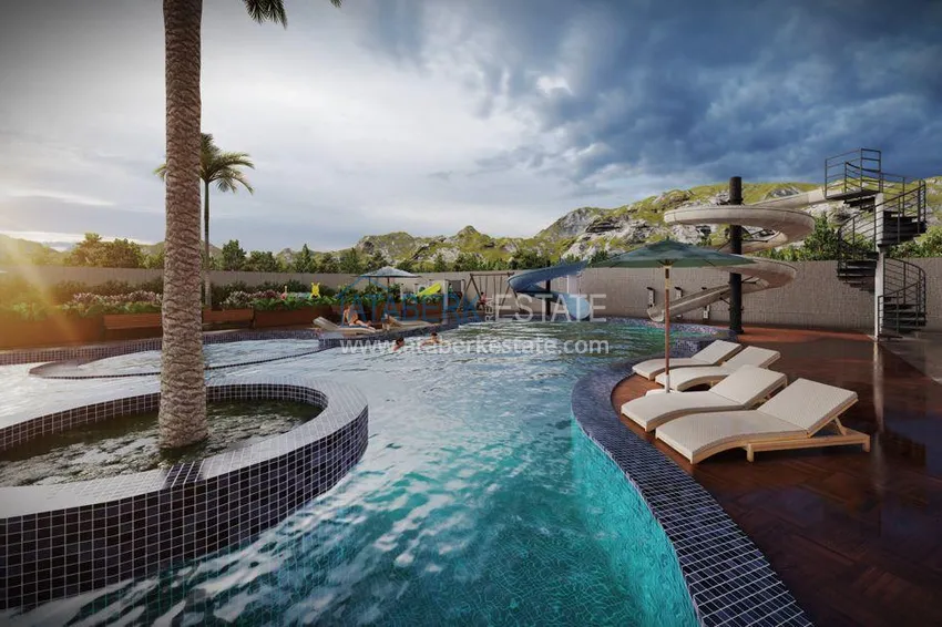 Urgent sale! Duplex penthouse in Mahmutlar from an investor in a residential complex under construction 5 