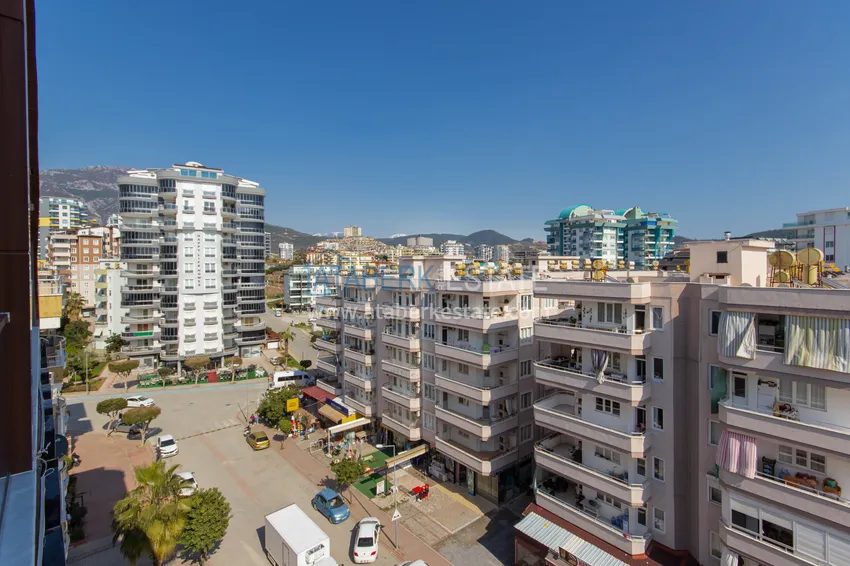 Purchase Duplex in Mahmutlar with furniture and sea and mountain views in a new complex 55 