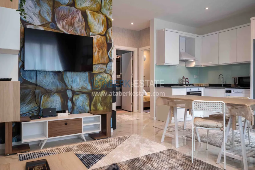 One bedroom apartment for rent in the center of Alanya Keykubat beach area 2