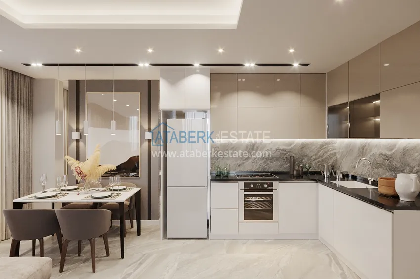 Purchase Apartment in the center of Alanya Cleopatra beach area three-room with new furniture 4 