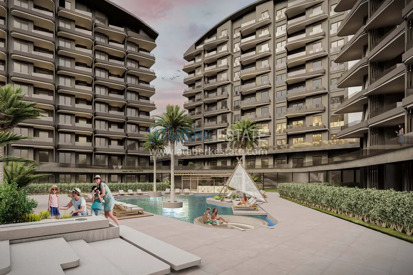 Start of sales! New unique large-scale project of a hotel-type complex in Okurcalar 11 