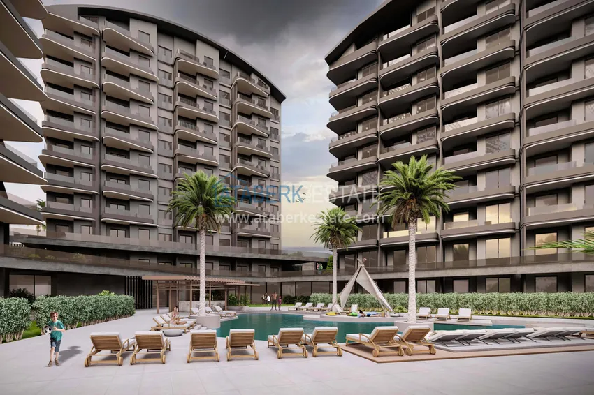 Start of sales! New unique large-scale project of a hotel-type complex in Okurcalar 12 