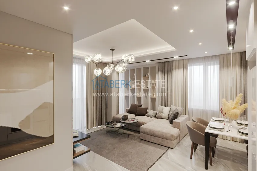 Purchase Apartment in the center of Alanya Cleopatra beach area three-room with new furniture 5 