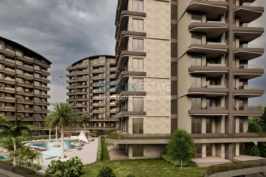 Start of sales! New unique large-scale project of a hotel-type complex in Okurcalar 13 