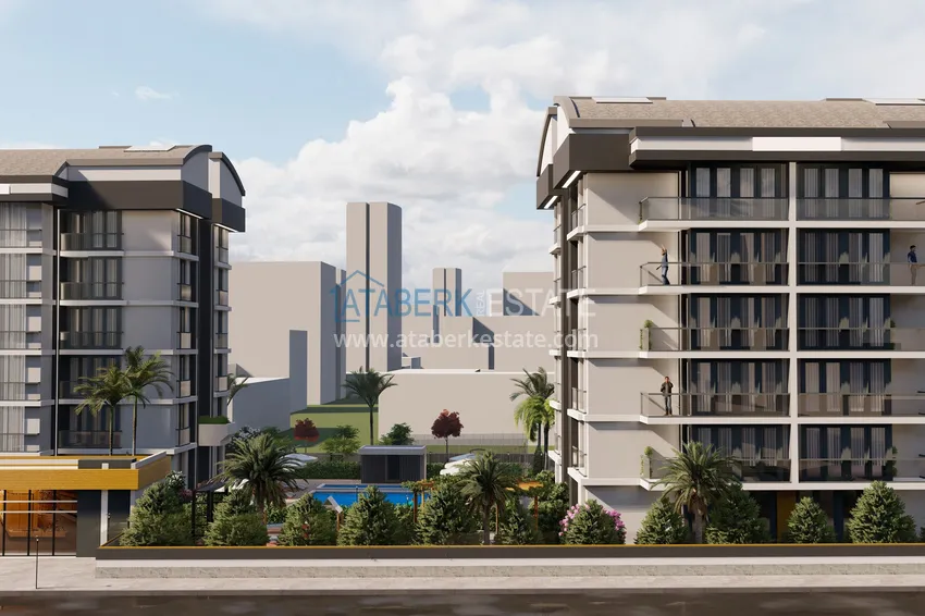 New project of a low-rise residential complex in Antalya - Altintash 8 