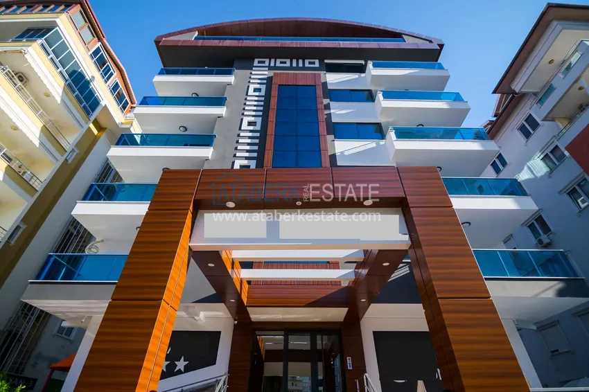 Duplex in Mahmutlar with furniture and sea and mountain views in a new complex 8 