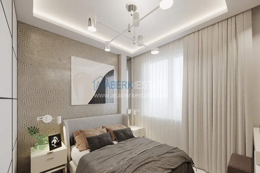 Purchase Apartment in the center of Alanya Cleopatra beach area three-room with new furniture 6 