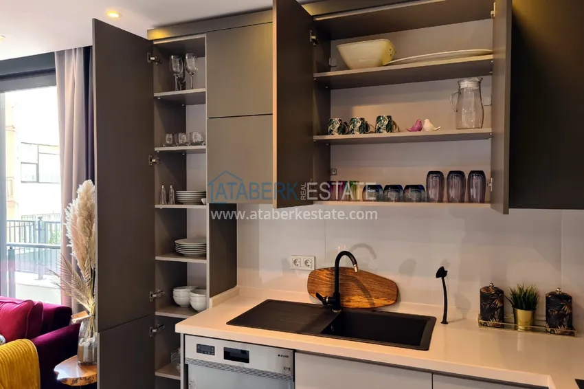 Purchase  Two-room apartment in the center of Alanya with author's interior 9 