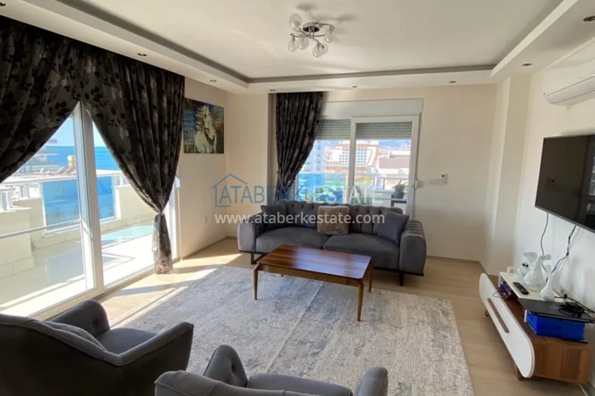 Purchase Furnished duplex penthouse in Mahmutlar with open sea view 7 