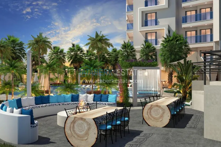 Apartment in the center of Alanya in a new residential complex project 7 