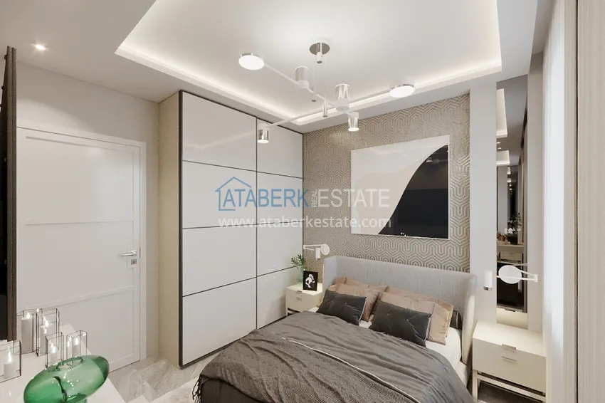 Purchase Apartment in the center of Alanya Cleopatra beach area three-room with new furniture 7 