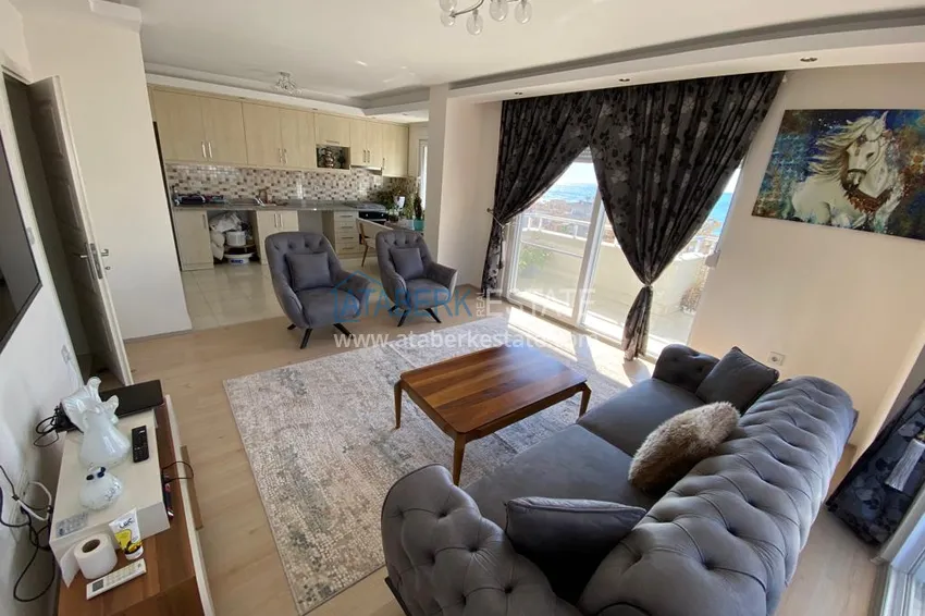 Purchase Furnished duplex penthouse in Mahmutlar with open sea view 8 