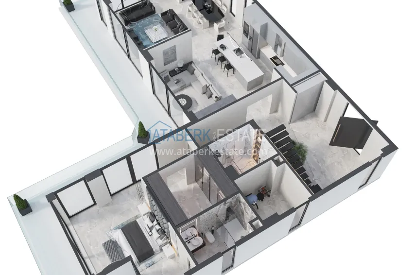 Buy cheap Stylish villa with panoramic views in the prestigious Bektash area, Alanya 3 