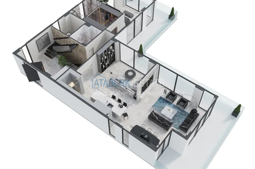 Buy cheap Stylish villa with panoramic views in the prestigious Bektash area, Alanya 4 