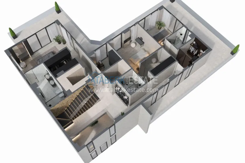 Buy cheap Stylish villa with panoramic views in the prestigious Bektash area, Alanya 5 