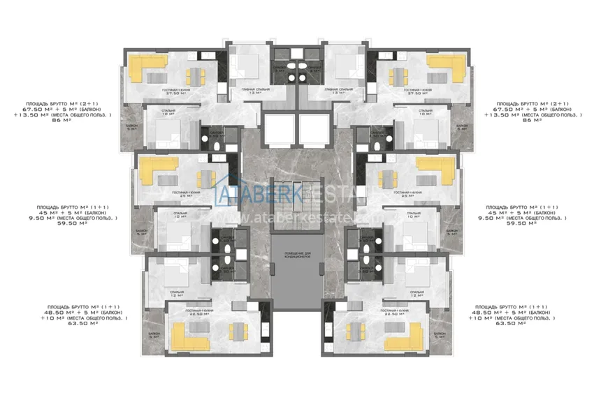 Buy cheap New project in the center of Alanya premium class boutique complex 2 