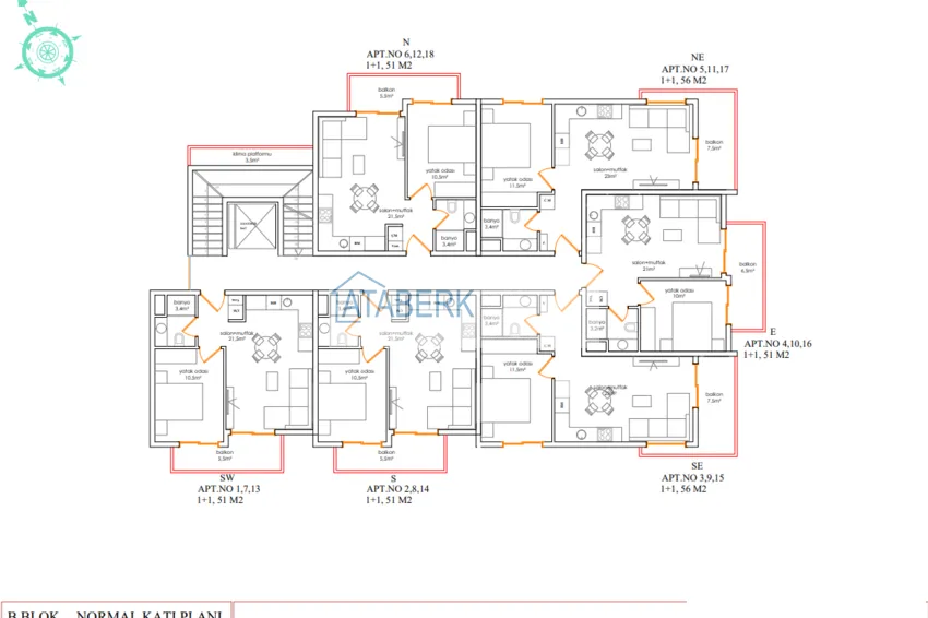 Buy cheap Apartment in the center of Alanya from an investor in a complex under construction 1 