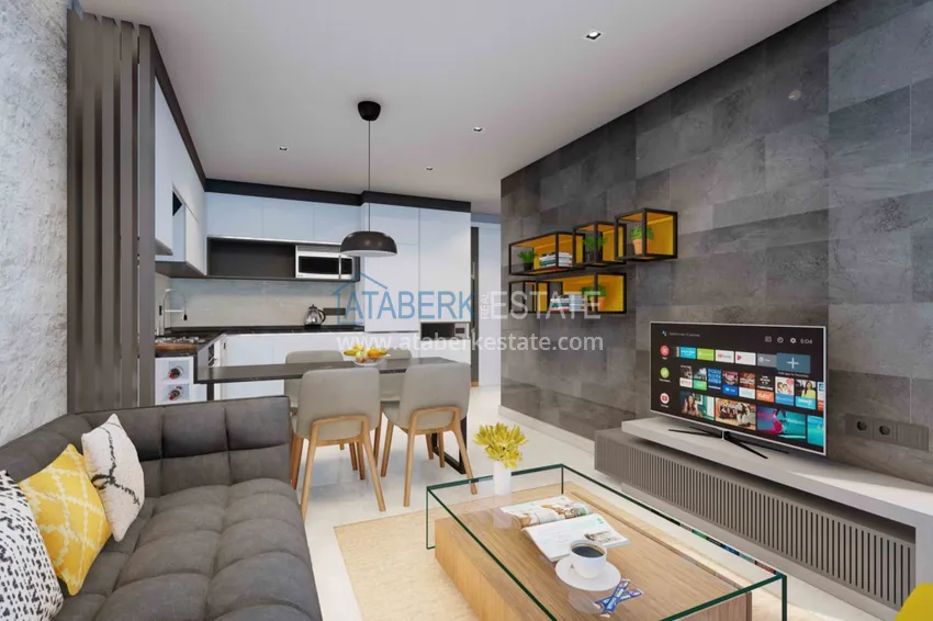 Purchase  Apartments in the center of Alanya from an investor in a premium class boutique complex under construction 1 