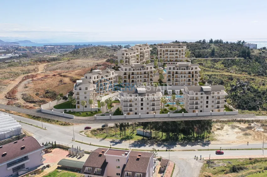 A unique project of a residential complex in the area of Turkler - Alanya 1 