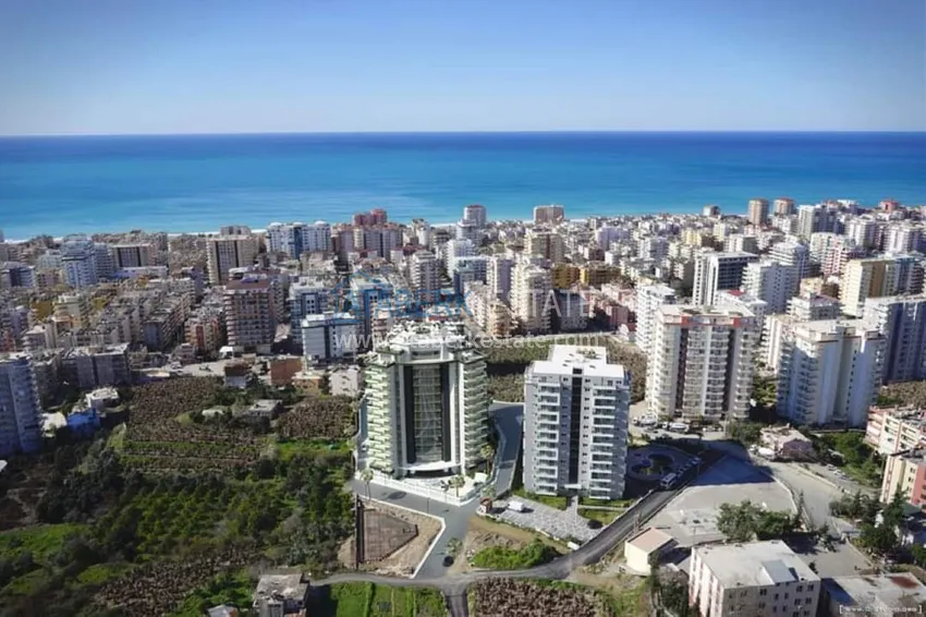 Furnished apartment in Mahmutlar with sea and mountain views 2 