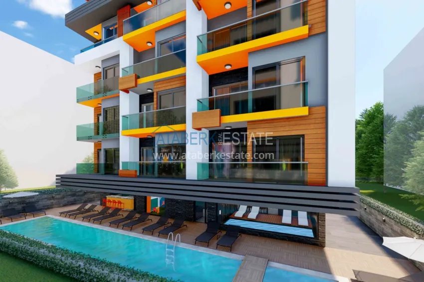 Apartments in the center of Alanya from an investor in a premium class boutique complex under construction 6 