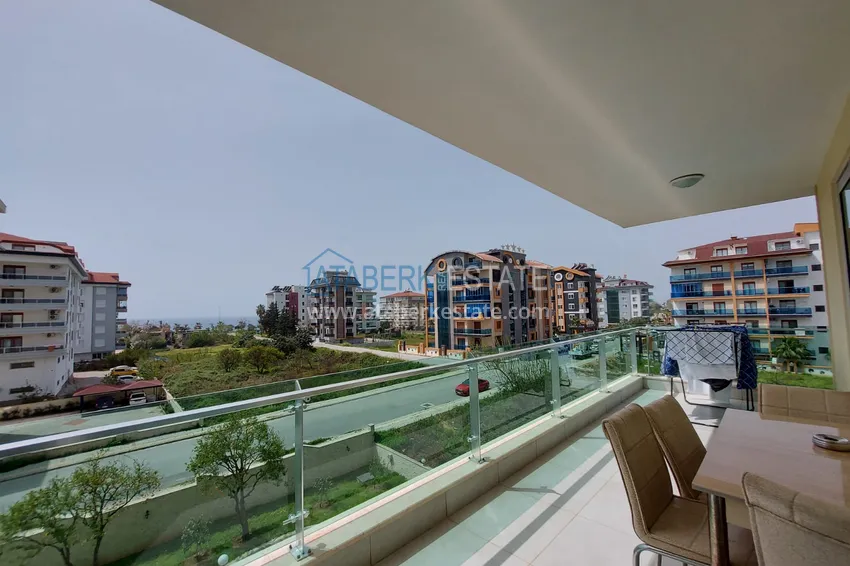 Purchase  Furnished apartments in Kestel with sea views in a residential complex 10 